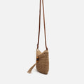 Tillian bolso bandolera efecto rafia con detalle colgante 