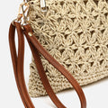 Blumi bolso bandolera efecto rafia con asa de mano e bandolera extraíble 