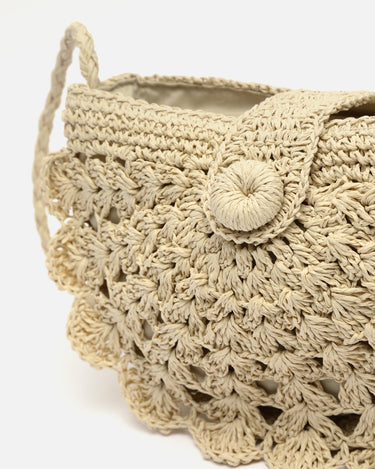 Dondy bolso pequeño efecto rafia 