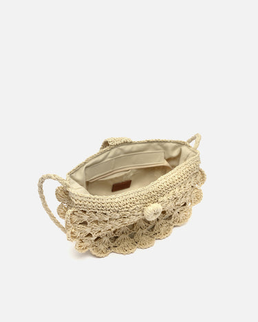 Dondy bolso pequeño efecto rafia 