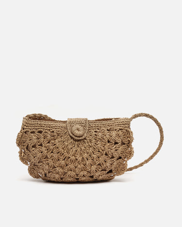 Dondy bolso pequeño efecto rafia 