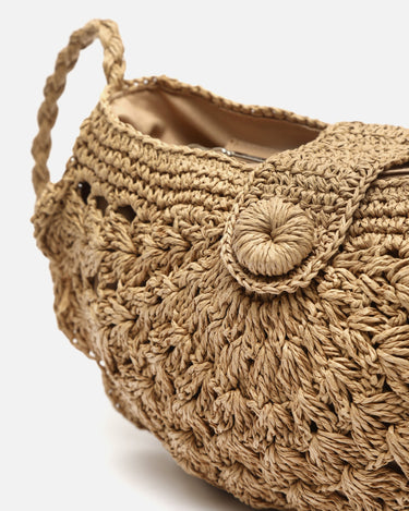 Dondy bolso pequeño efecto rafia 