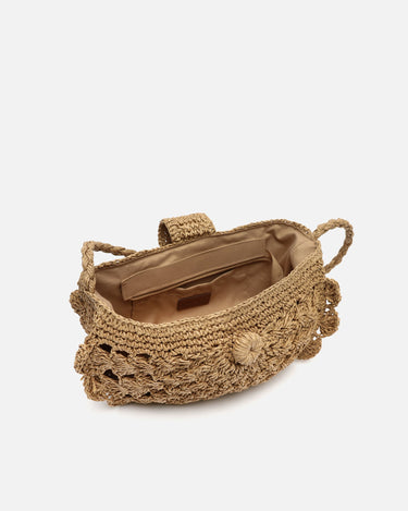 Dondy bolso pequeño efecto rafia 