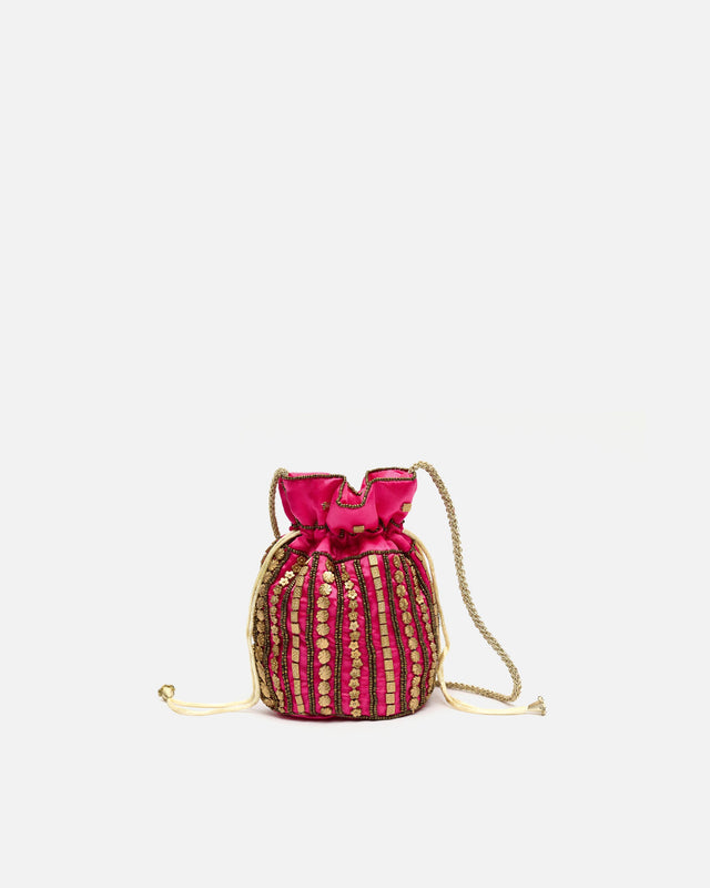 Saqui beaded party bag