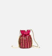 Petit sac seau Saqui avec perles 