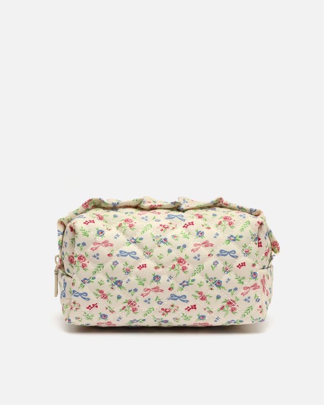Cute neceser de viagem com estampado floral 