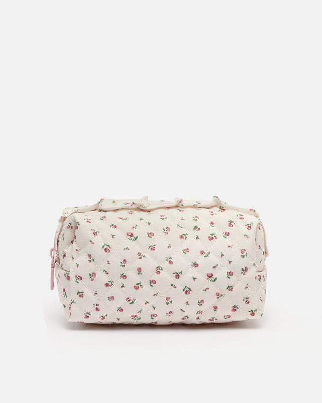 Cute neceser de viagem com estampado floral 