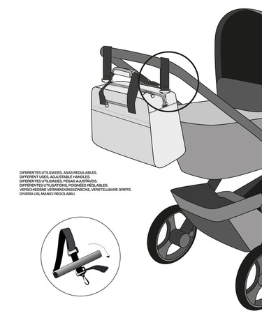 Wanda travel bag with sustainable material 