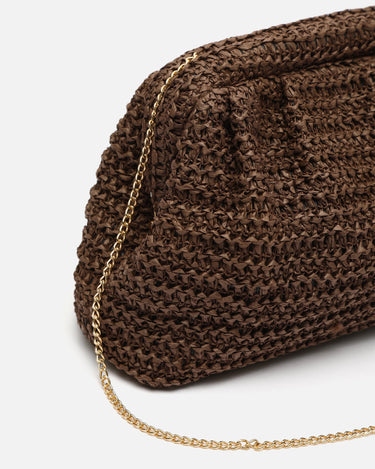 Ropo bolso de mano e bandolera efecto rafia 