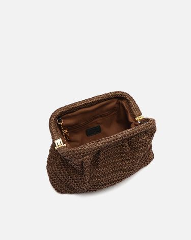 Ropo bolso de mano e bandolera efecto rafia 