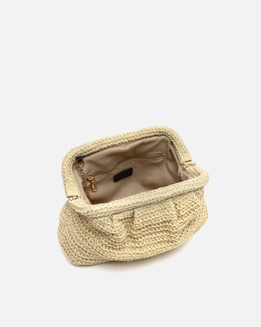 Ropo bolso de mano e bandolera efecto rafia 