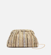 Sandi bolso pequeño de fiesta con estampado de rayas 