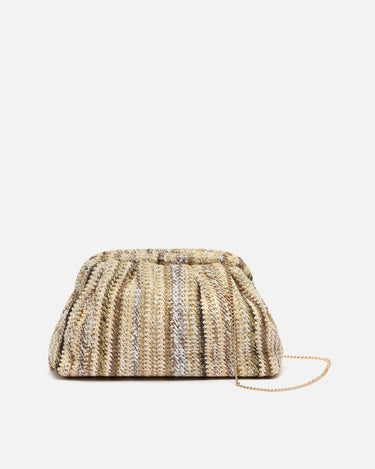 Sandi bolso pequeño de fiesta con estampado de rayas 