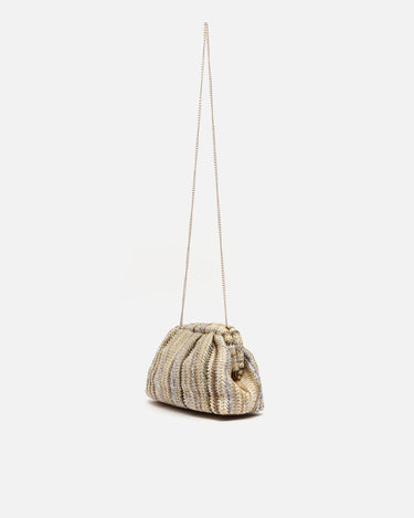 Sandi bolso pequeño de fiesta con estampado de rayas 