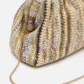 Sandi bolso pequeño de fiesta con estampado de rayas 