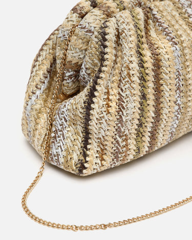Sandi bolso pequeño de fiesta con estampado de rayas 