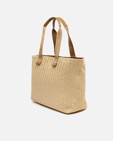 Eisi bolso shopper grande efecto rafia 