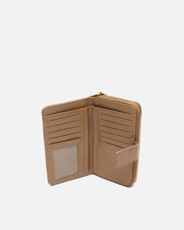 Fleubito Monedero Grande con cierre de botón y efecto ante 