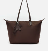 Clote bolso shopper grande en nylon con detalle colgante 