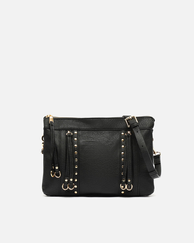 Nikasi bolso bandolera con detalles metálicos