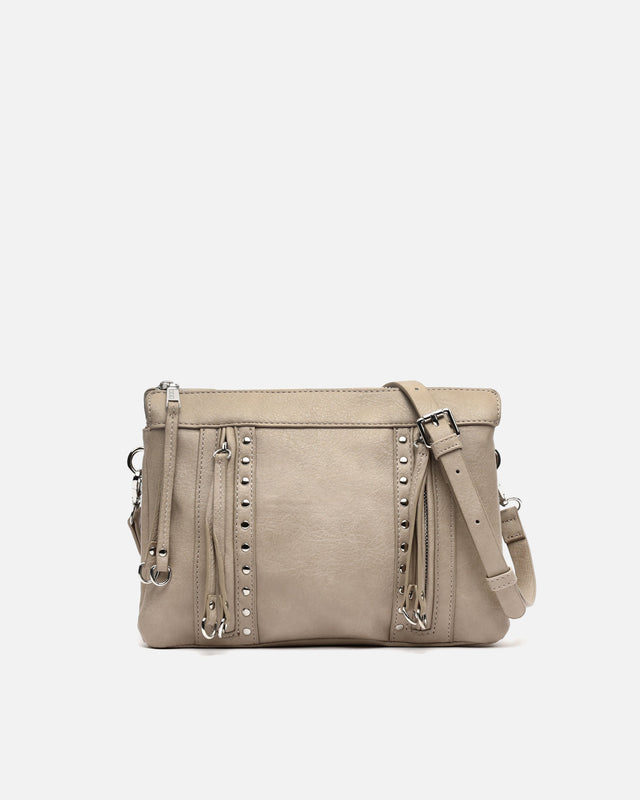 Nikasi bolso bandolera con detalles metálicos