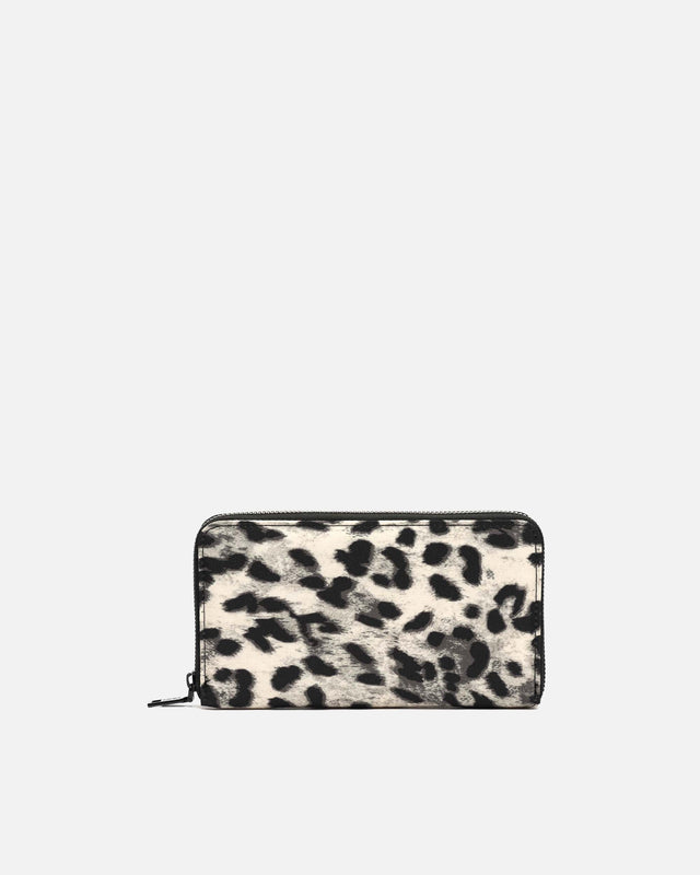 Saturnia große Geldbörse mit Animal-Print