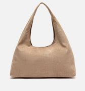Croqui bolso hobo grande efecto ante con grabado animal print 