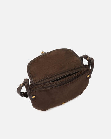Venizia bolso bandolera pequeño efecto ante con estampado animal print 