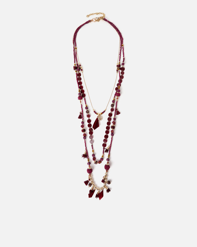 Liora multicollar largo con detalles