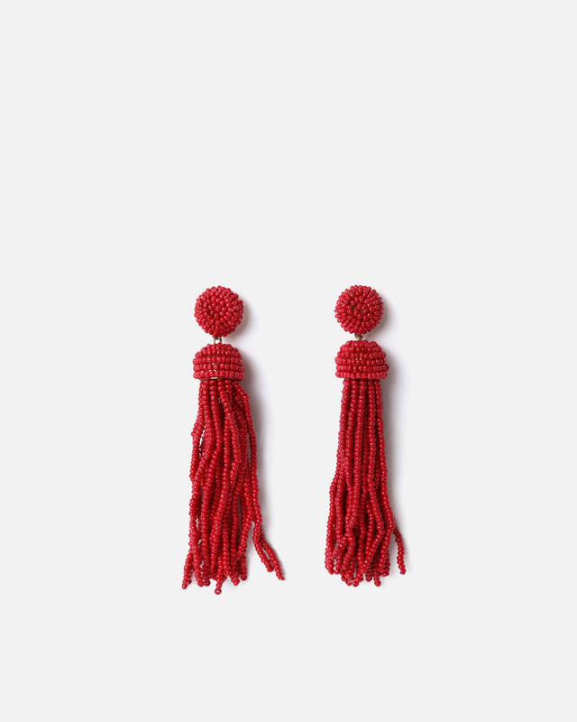 Placida boucles d'oreilles longues avec perles