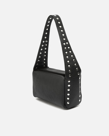 Korea bolso de hombro pequeño con detalles metálicos 