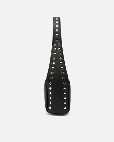 Korea bolso de hombro pequeño con detalles metálicos 