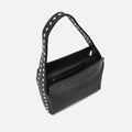 Korea bolso de hombro pequeño con detalles metálicos 