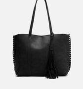 Nibat bolso shopper grande con detalles metálicos 