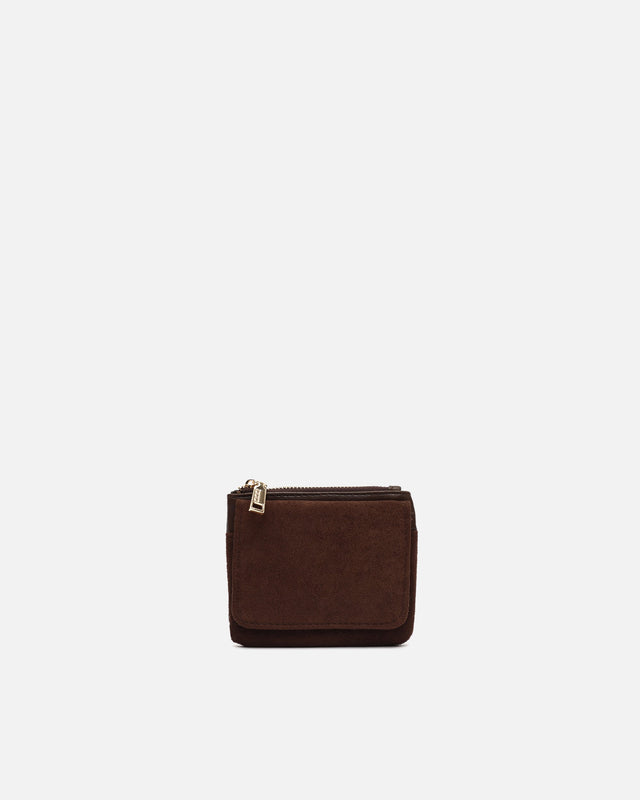 Targi suede-effect coin purse