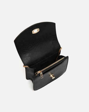 Viela bolso de fiesta pequeño con solapa y estampado animal print 