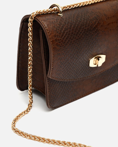Viela bolso de fiesta pequeño con solapa y estampado animal print 