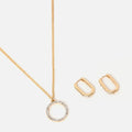 Ring set de collar con pendientes de strass 