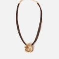 Cordilio collar corto flor 