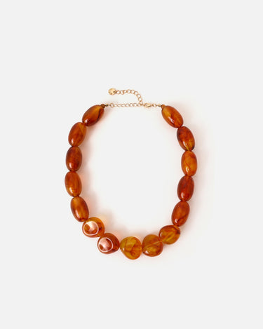 Gudrum collar grande de resina 
