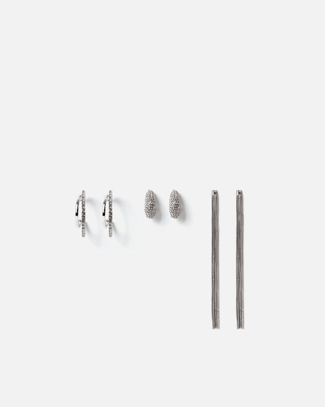 Partuki pack de pendientes con strass