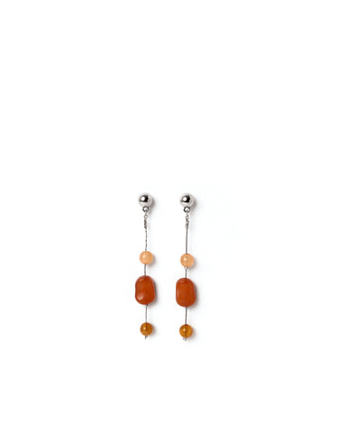 Gemma pendientes largos de resina 