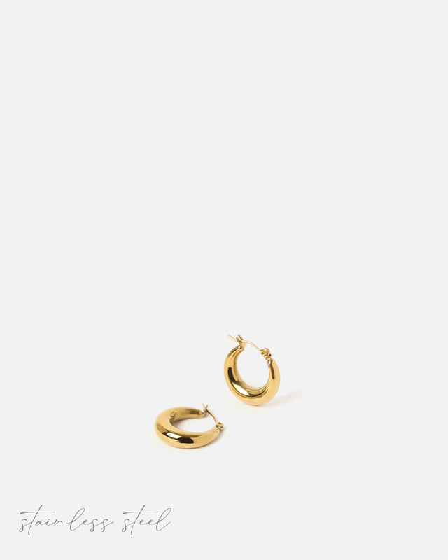 Boucles d’oreilles créoles Acepi en acier inoxydable