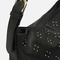 Florchi bolso hobo grande con detalles metálicos 
