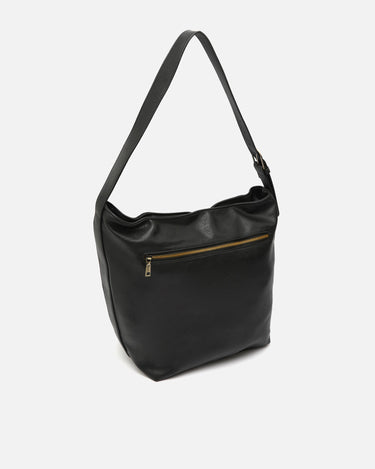 Florchi bolso hobo grande con detalles metálicos 