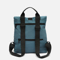 Nere mochila con solapa en nylon 