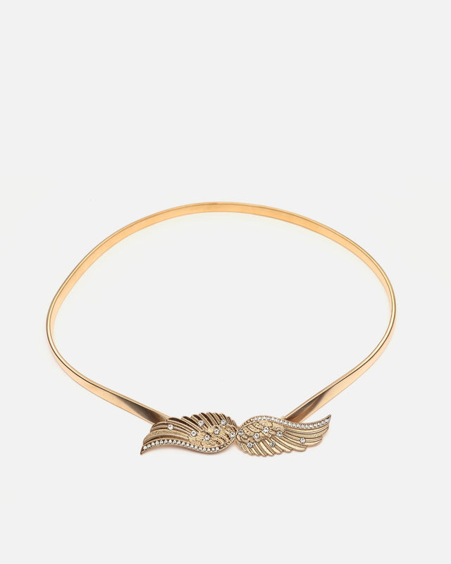 Ceinture Drisana métallique avec détails brillants