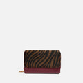 Mider monedero grande efecto ante y estampado animal print 