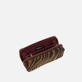 Mider monedero grande efecto ante y estampado animal print 