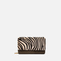 Mider monedero grande efecto ante y estampado animal print 